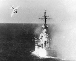 Kamikaze Attack on USS Columbia 1945
